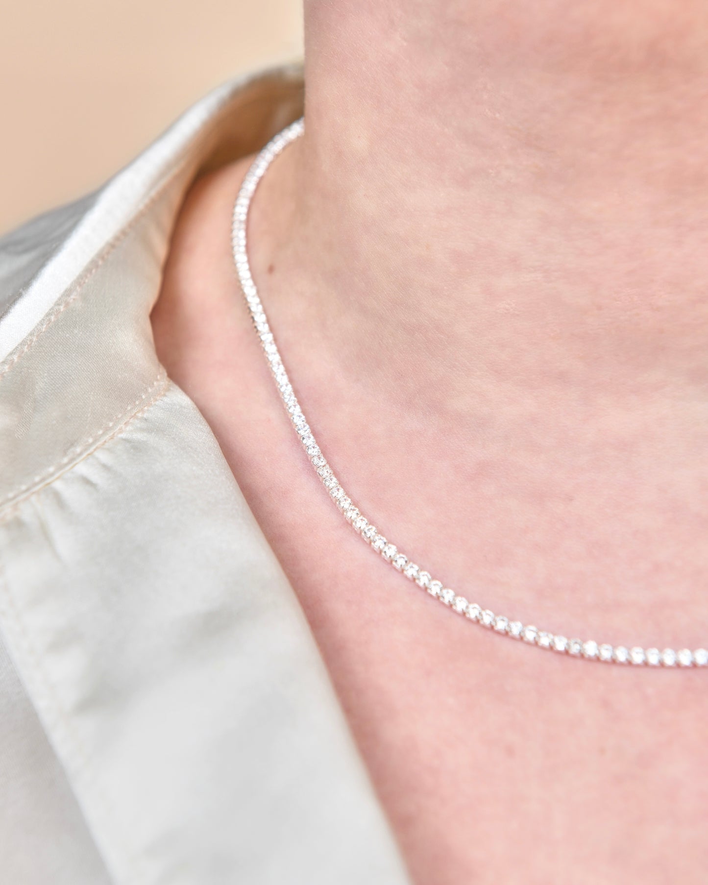 Halskjede dame gull choker perle perlesmykker gullsmykke gullsmykker sølv