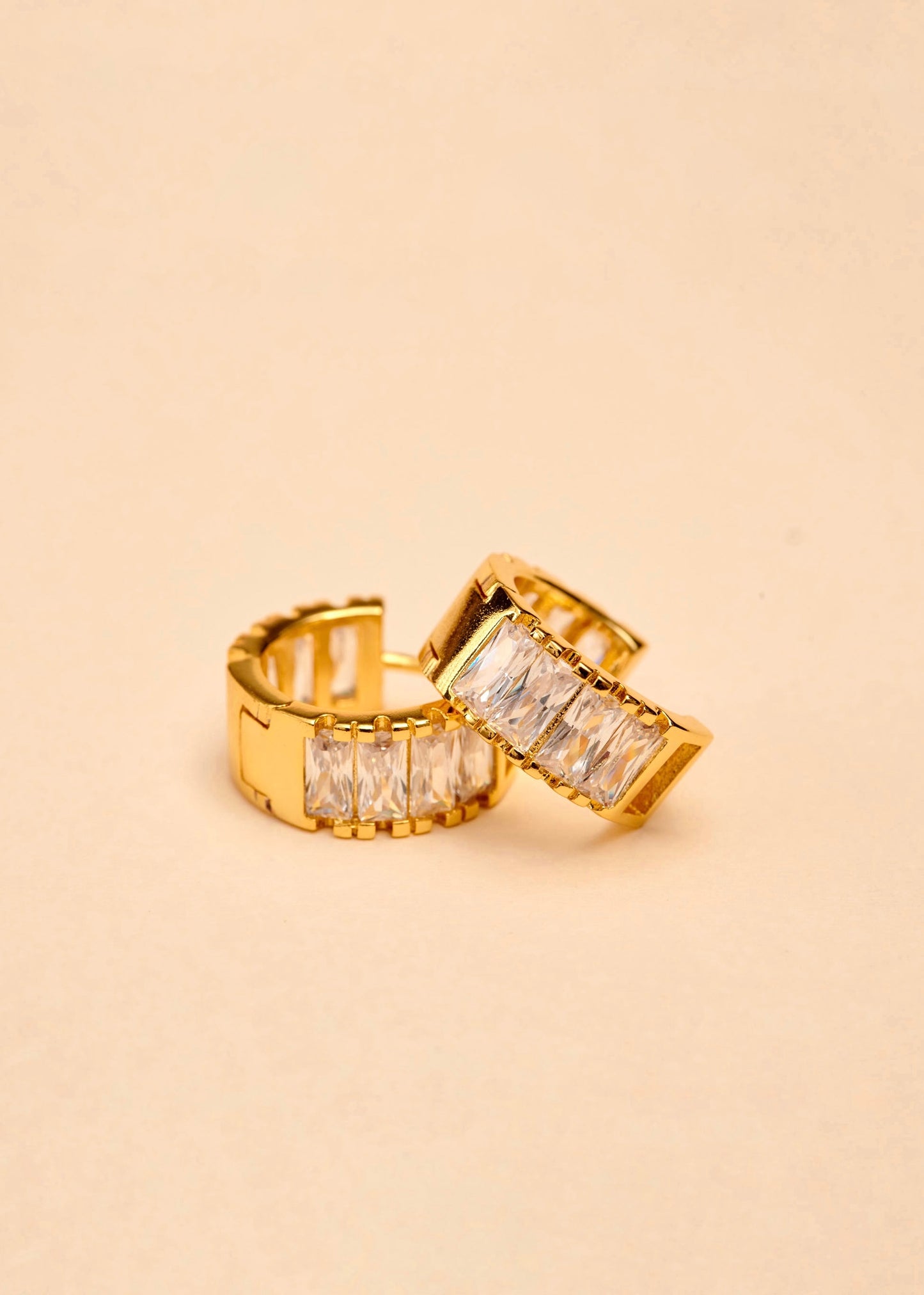 Øredobber | Gull | Candy olivengrønn