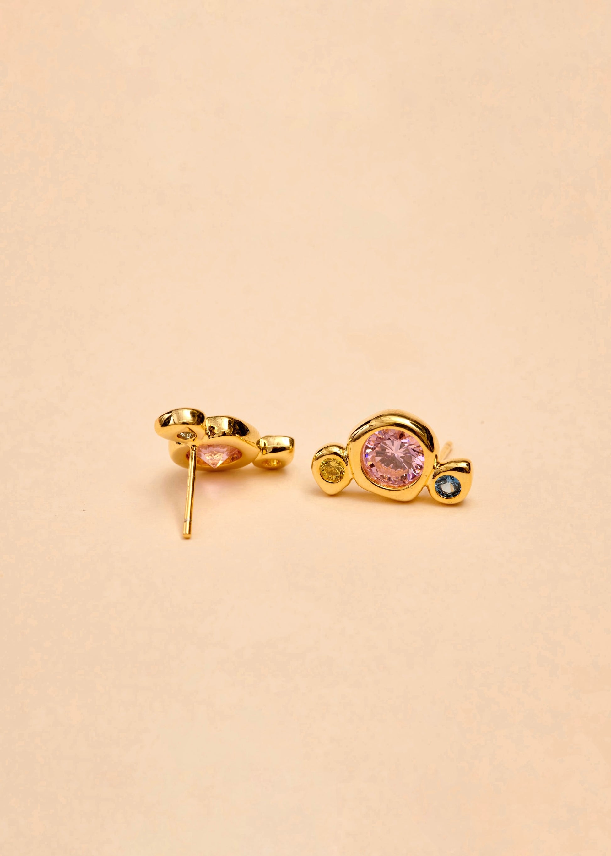 Øredobber øreringer dame gull maanesten barn sølv Bjørklund charms hoops